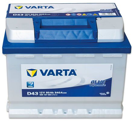 En Varta Blue Dynamic D43 Batterie Voitures 12 V 60Ah 540 Amps